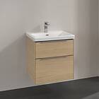 Villeroy & Boch Subway 3.0 Servantskap m/2 skuffer 572x576x478 mm, Nordisk Eik