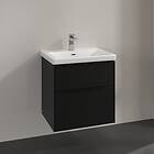 Villeroy & Boch Subway 3.0 Servantskap m/2 skuffer 572x576x478 mm, Vulkansort Matt