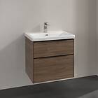 Villeroy & Boch Subway 3.0 Servantskap m/2 skuffer 622x576x478 mm, Arizona Eik
