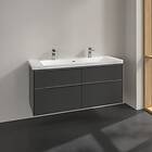 Villeroy & Boch Subway 3.0 Servantskap m/4 skuffer 1272x576x478 mm, Grafittt Mat