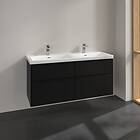 Villeroy & Boch Subway 3.0 Servantskap m/4 skuffer 1272x576x478 mm, Vulkansort M