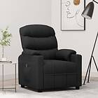vidaXL Elektrisk reclinerfåtölj svart tyg 3143493