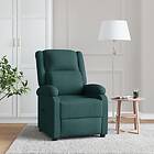vidaXL Reclinerfåtölj mörkgrön tyg 342424