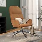 vidaXL Reclinerfåtölj taupe konstmocka 341026