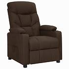 vidaXL Reclinerfåtölj mörkbrun tyg 339087