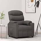 vidaXL Reclinerfåtölj mörkgrå tyg 348071