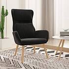 vidaXL Vilstol svart sammet 341357