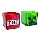 Paladone Minecraft Creeper & TNT Glass Tumblers 2-pack
