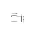 Duravit Brioso Speil m/LED-lys 1290x700x45 mm, Grafitt Matt