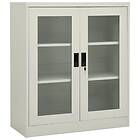 vidaXL Dokumentskåp ljusgrå 90x40x105 cm stål 335935