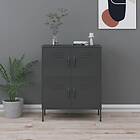 vidaXL Förvaringsskåp antracit 80x35x101.5 cm stål 336141