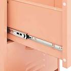 vidaXL Förvaringsskåp rosa 42,5x35x101,5 cm stål 336184