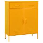 vidaXL Förvaringsskåp senapsgul 80x35x101.5 cm stål 336155