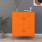 vidaXL Förvaringsskåp orange 80x35x101.5 cm stål 336138
