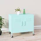vidaXL Förvaringsskåp mintgrön 60x35x56 cm stål 336266