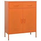 vidaXL Förvaringsskåp orange 80x35x101.5 cm stål 336156