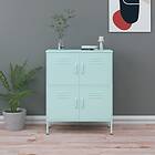 vidaXL Förvaringsskåp mintgrön 80x35x101.5 cm stål 336140