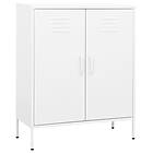 vidaXL Förvaringsskåp vit 80x35x101,5 cm stål 336170
