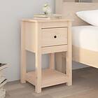 vidaXL Sängbord 40x35x61,5 cm massiv furu 821729