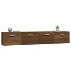 vidaXL Väggskåp 2 st brun ek 100x36.5x35 cm konstruerat trä 3115667