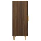 vidaXL Skänk brun ek 34.5x34x90 cm konstruerat trä 817404