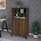 vidaXL Förvaringsskåp brun ek 60x36x110 cm konstruerat trä 821235