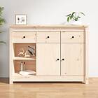 vidaXL Skänk 100x35x74 cm massiv furu 814554