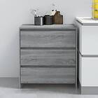 vidaXL Skänk grå sonoma 70x41x75 cm spånskiva 813006