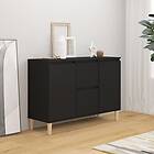 vidaXL Skänk svart 103.5x35x70 cm spånskiva 806104