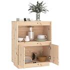 vidaXL Skänk 60x34x75 cm massiv furu 813520