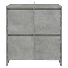 vidaXL Skänk betonggrå 70x41x75 cm spånskiva 809768