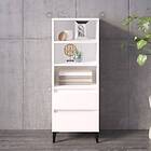 vidaXL Högskåp vit 40x36x110 cm konstruerat trä 821244