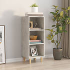 vidaXL Skänk betonggrå 34.5x32.5x90 cm konstruerat trä 812379
