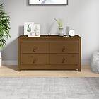 vidaXL Sidoskåp honungsbrun 100x40x54 cm massiv furu 821777
