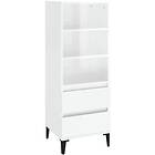 vidaXL Högskåp vit högglans 40x36x110 cm konstruerat trä 821246