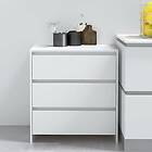 vidaXL Skänk vit 70x41x75 cm spånskiva 809746