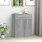 vidaXL Skänk grå sonoma 60x30x75 cm konstruerat trä 815376