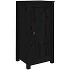vidaXL Skänk svart 2 st 40x35x80 cm massiv furu 813733