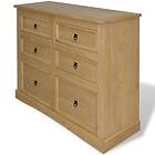 vidaXL Skänk mexikansk coronastil furu 130x48x104 cm 243731