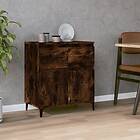vidaXL Byrå rökfärgad ek 60x35x70 cm konstruerat trä 819689