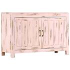 vidaXL Skänk ljusrosa 110x35x70 cm massivt mangoträ 247764