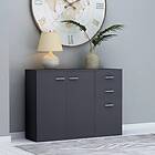 vidaXL Skänk grå 105x30x75 cm spånskiva 800695