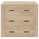 vidaXL Skänk sonoma-ek 80x33x70 cm konstruerat trä 816579