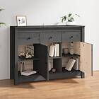 vidaXL Skåp grå 100x35x74 cm massiv furu 814556