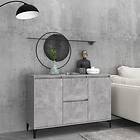 vidaXL Skänk betonggrå 104x35x70 cm spånskiva 806116