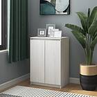 vidaXL Skänk vit 60x36x84 cm massivt furuträ 808109