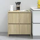 vidaXL Skänk sonoma-ek 70x41x75 cm spånskiva 809767