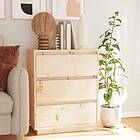 vidaXL Skänk 60x34x75 cm massiv furu 813360