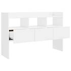 vidaXL Skänk vit högglans 105x30x70 cm konstruerat trä 808383