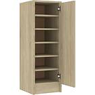 vidaXL Skoskåp sonoma-ek 32x35x92 cm konstruerat trä 808975